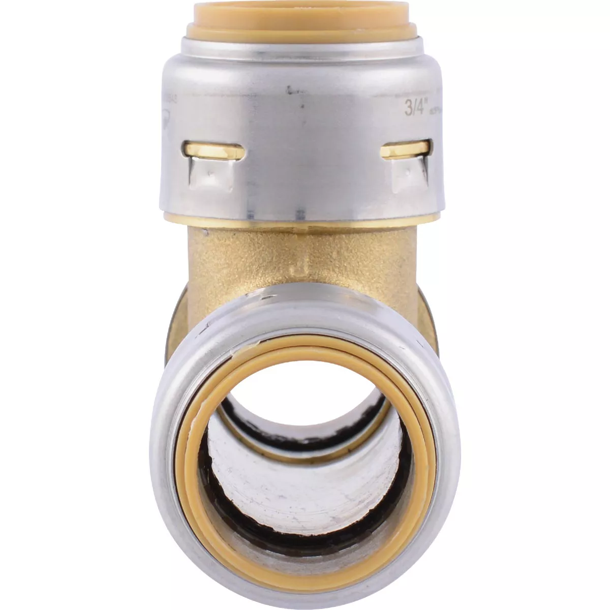 SharkBite 3/4 In. Push Fit Brass Slip Tee - photo 3