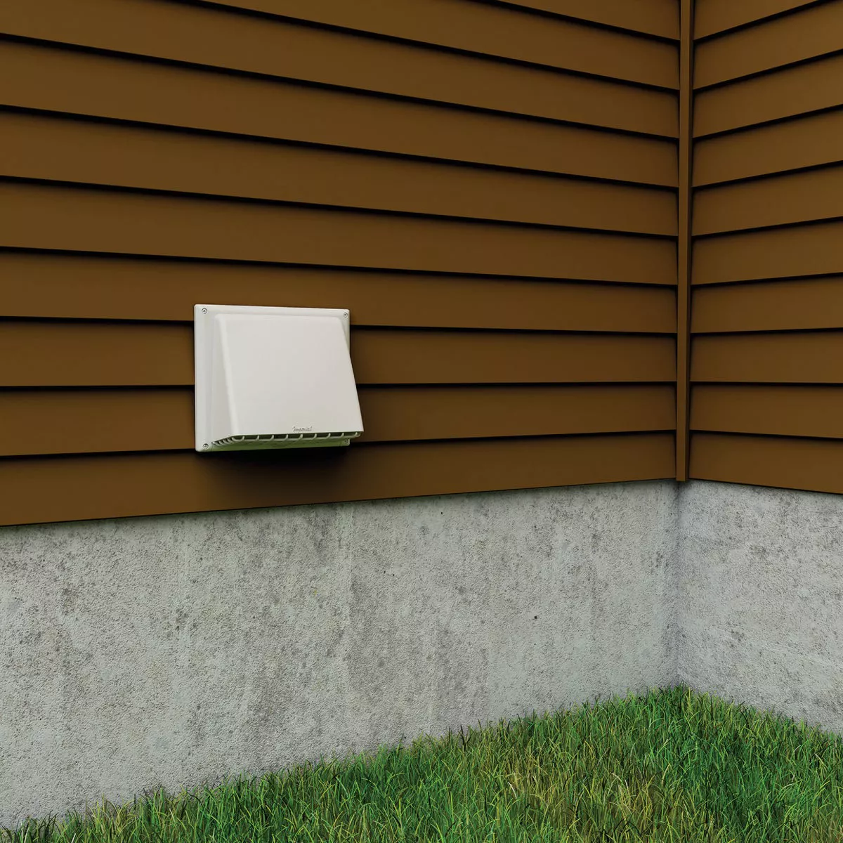 Imperial 6 In. - 7 In. White Plastic Kitchen Wall Vent Cap - photo 2