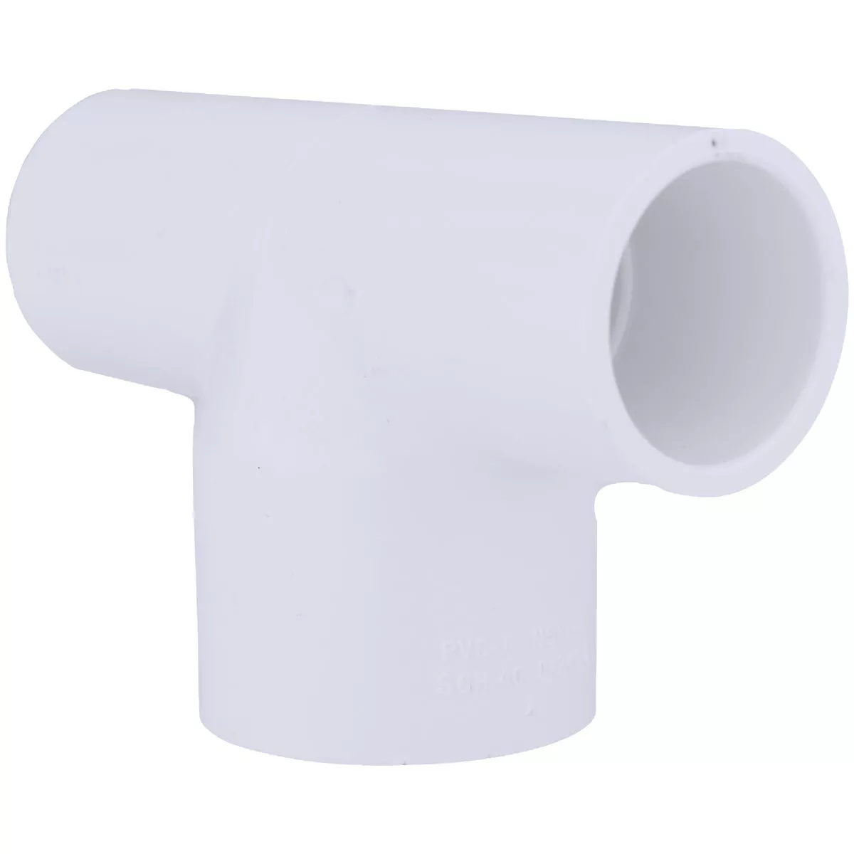 Charlotte Pipe 3/4 In. A x 3/4 In. B x 1 In. C Schedule 40 Pressure Reducing PVC Tee