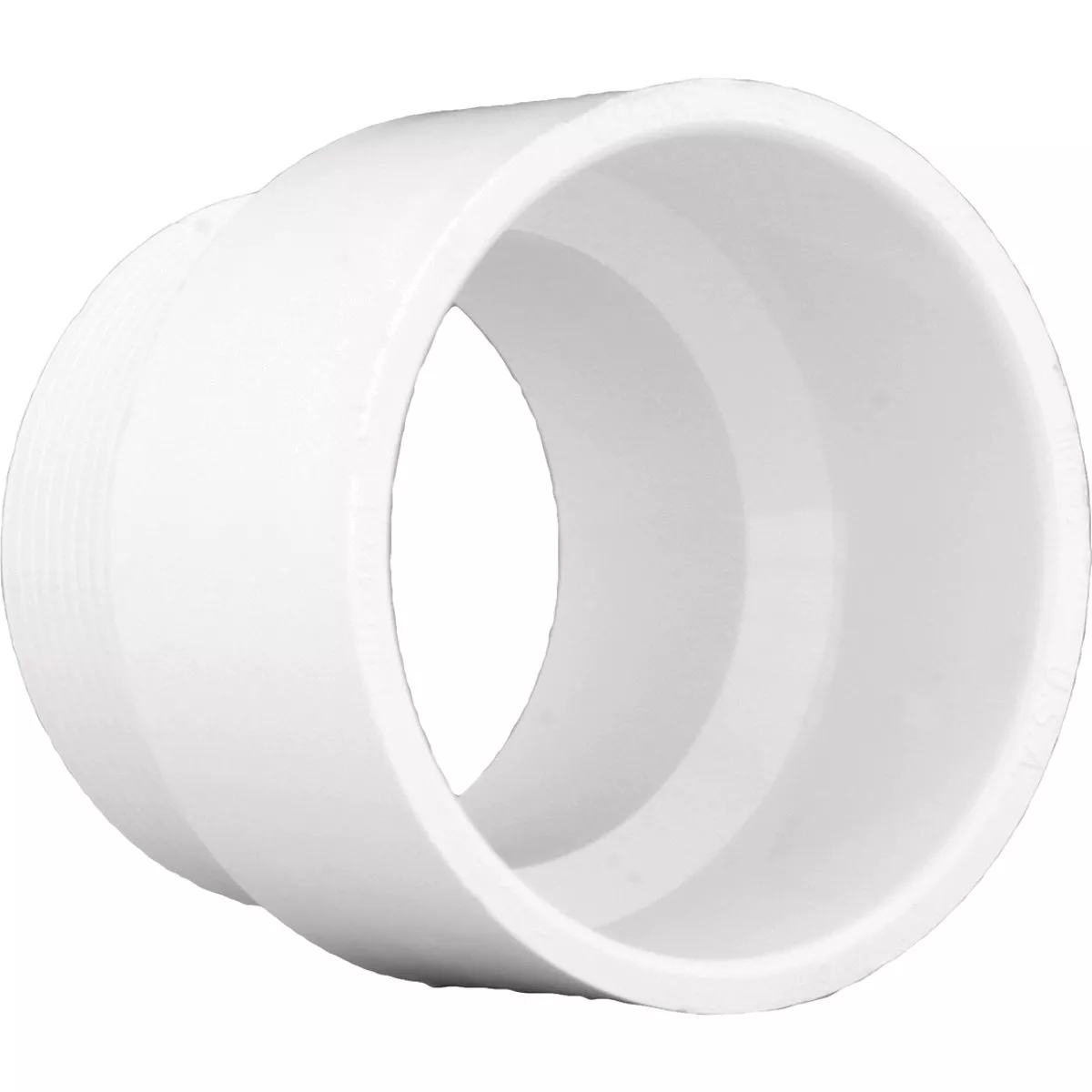 Charlotte Pipe 1-1/4 In. Hub x 1-1/4 In. MIP Schedule 40 DWV PVC Adapter