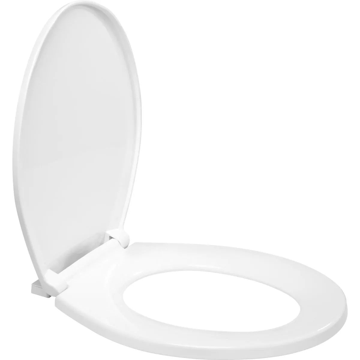 Centoco Round Closed Front White Plastic Toilet Seat with Slow Close - photo 5