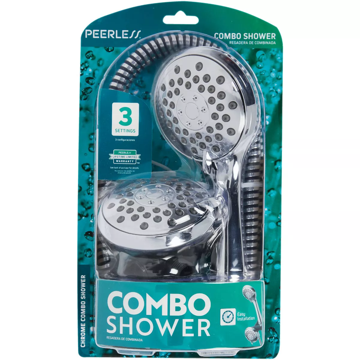 Delta 3-Spray 1.75 GPM Combination Handheld Shower Head, Chrome - photo 2