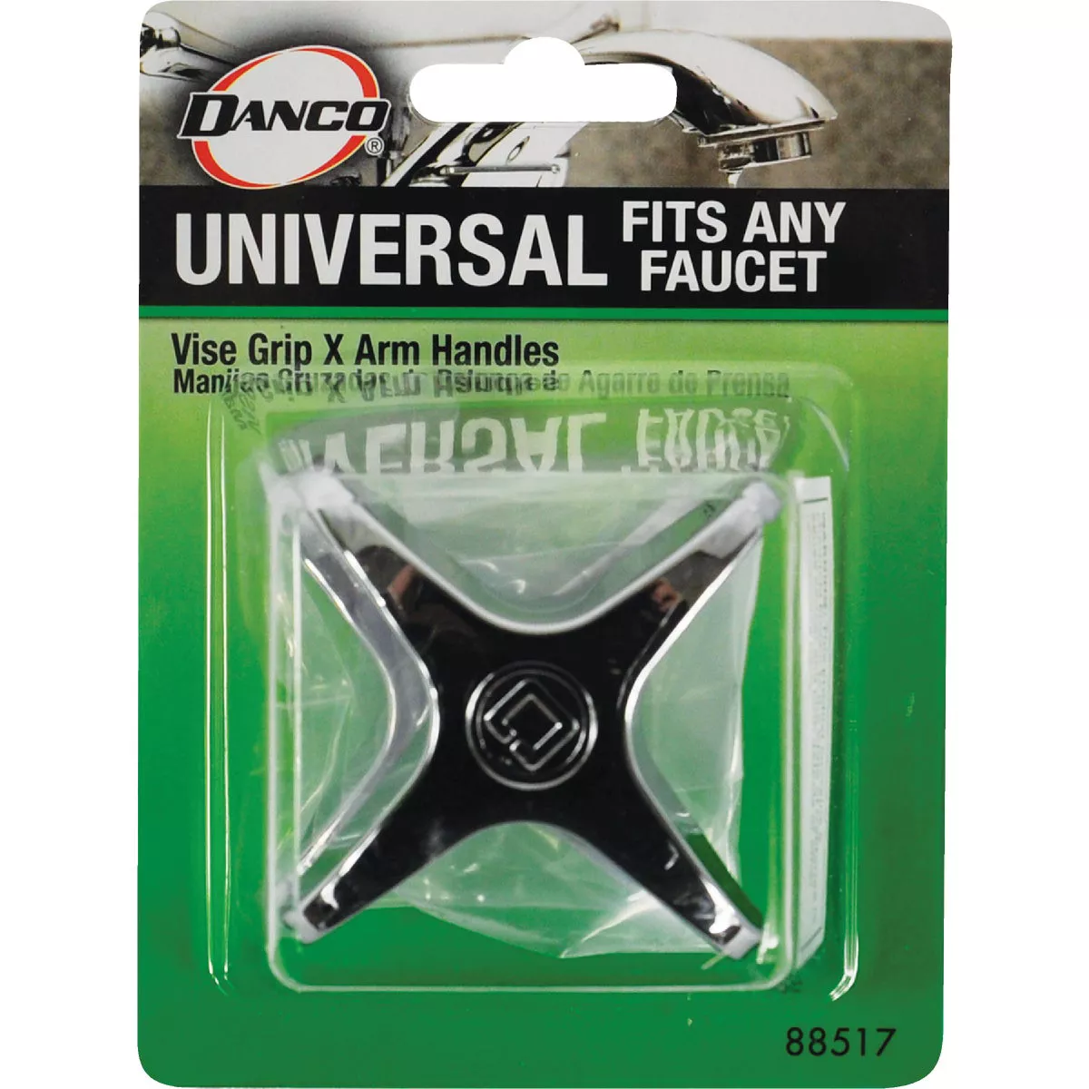 Danco Cross Replacement Chrome Vice Grip Faucet Handle - photo 2