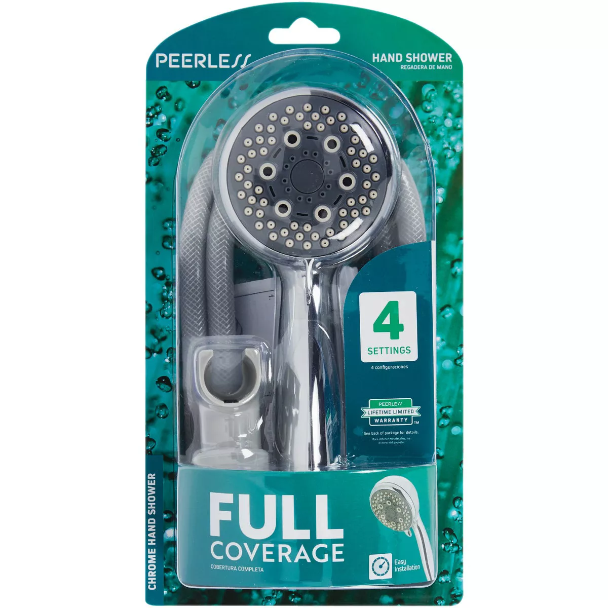 Peerless 4-Spray 1.75 GPM Handheld Shower Head, Chrome - photo 2