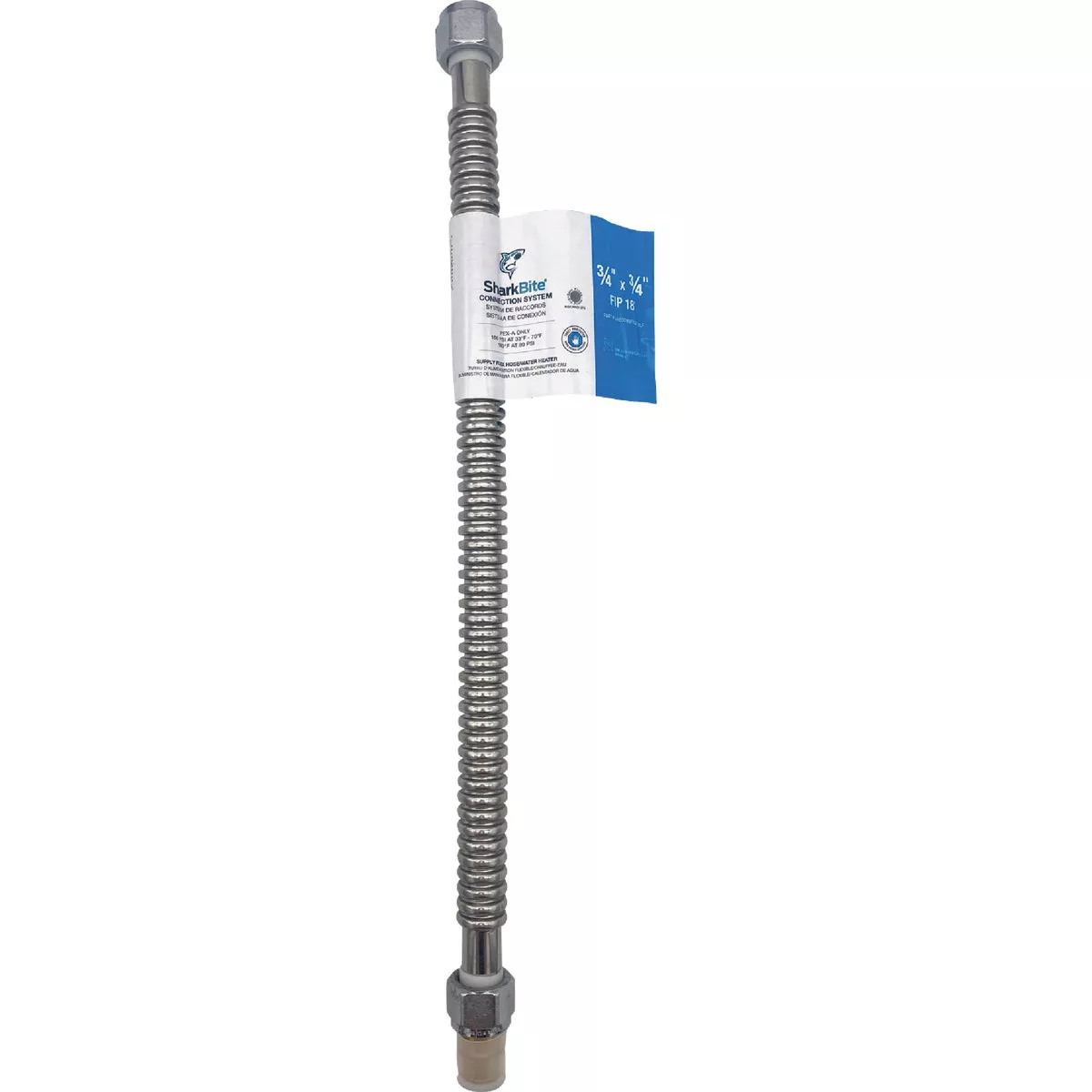 SharkBite 3/4 In. Compression x 3/4 In. FIP x 18 In. L Stainless Steel PEX-A Flexible Water Heater Connector - photo 2