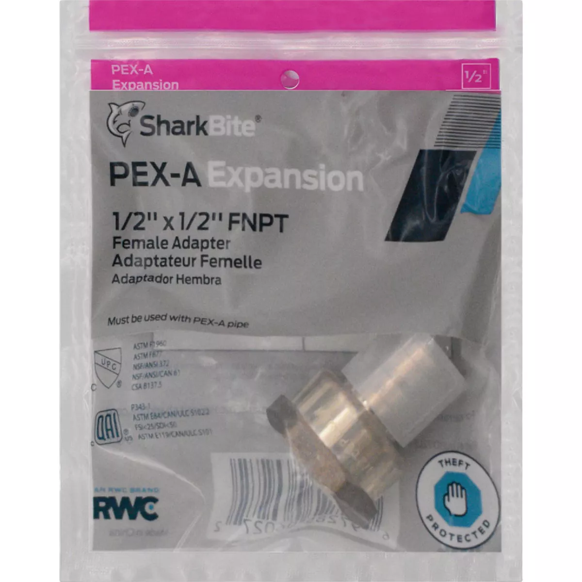 SharkBite 1/2 In. PEX-A x 1/2 In. FNPT Brass Adapter - photo 2