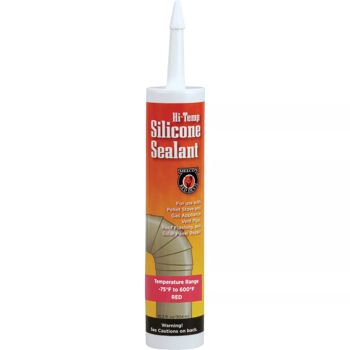 Meeco's Red Devil 10.3 Oz. Red Silicone Hi-Temp Sealant