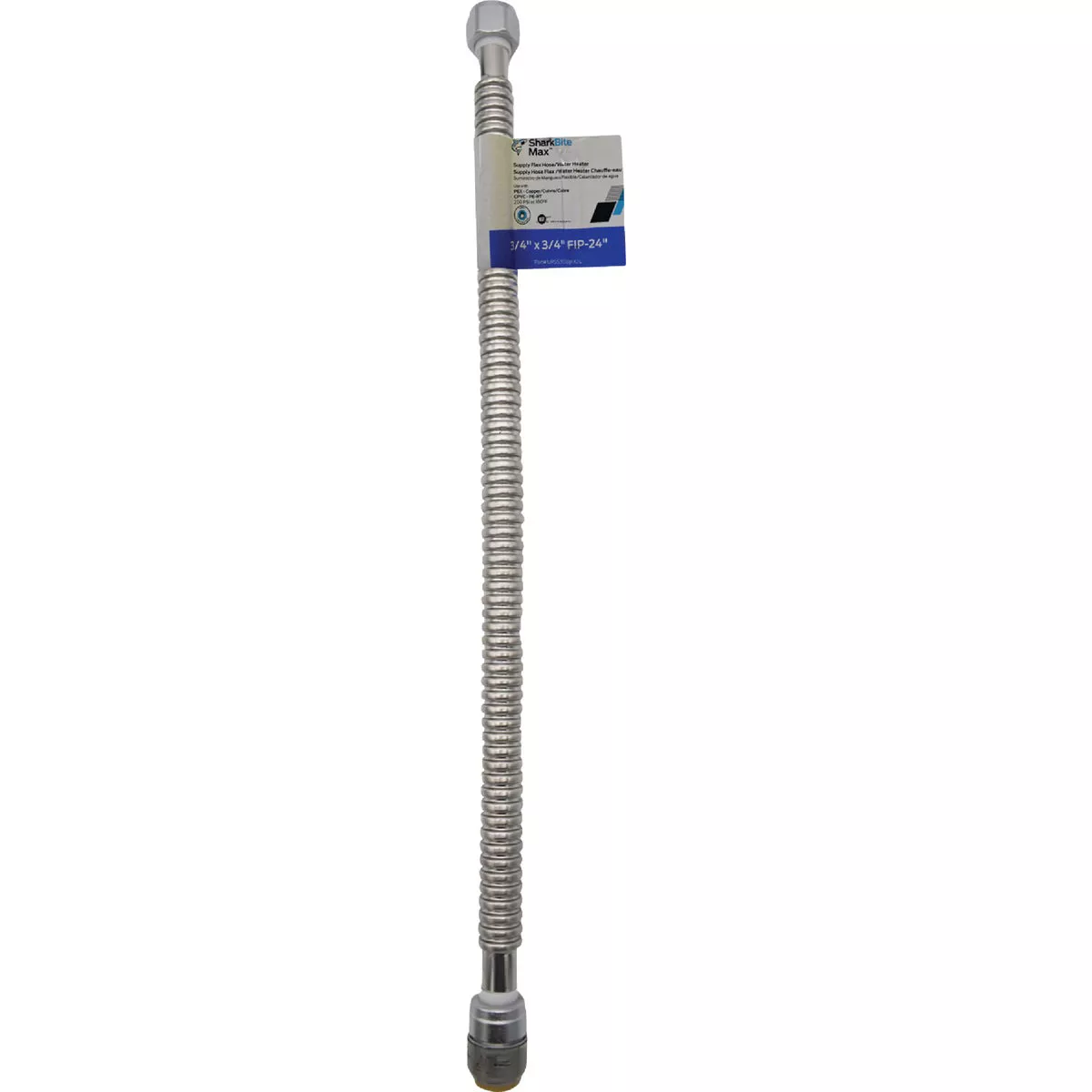SharkBite 3/4 In. SB x 3/4 In. FIP x 24 In. L Corrugated Stainless Steel Flexible Water Heater Connector - photo 2