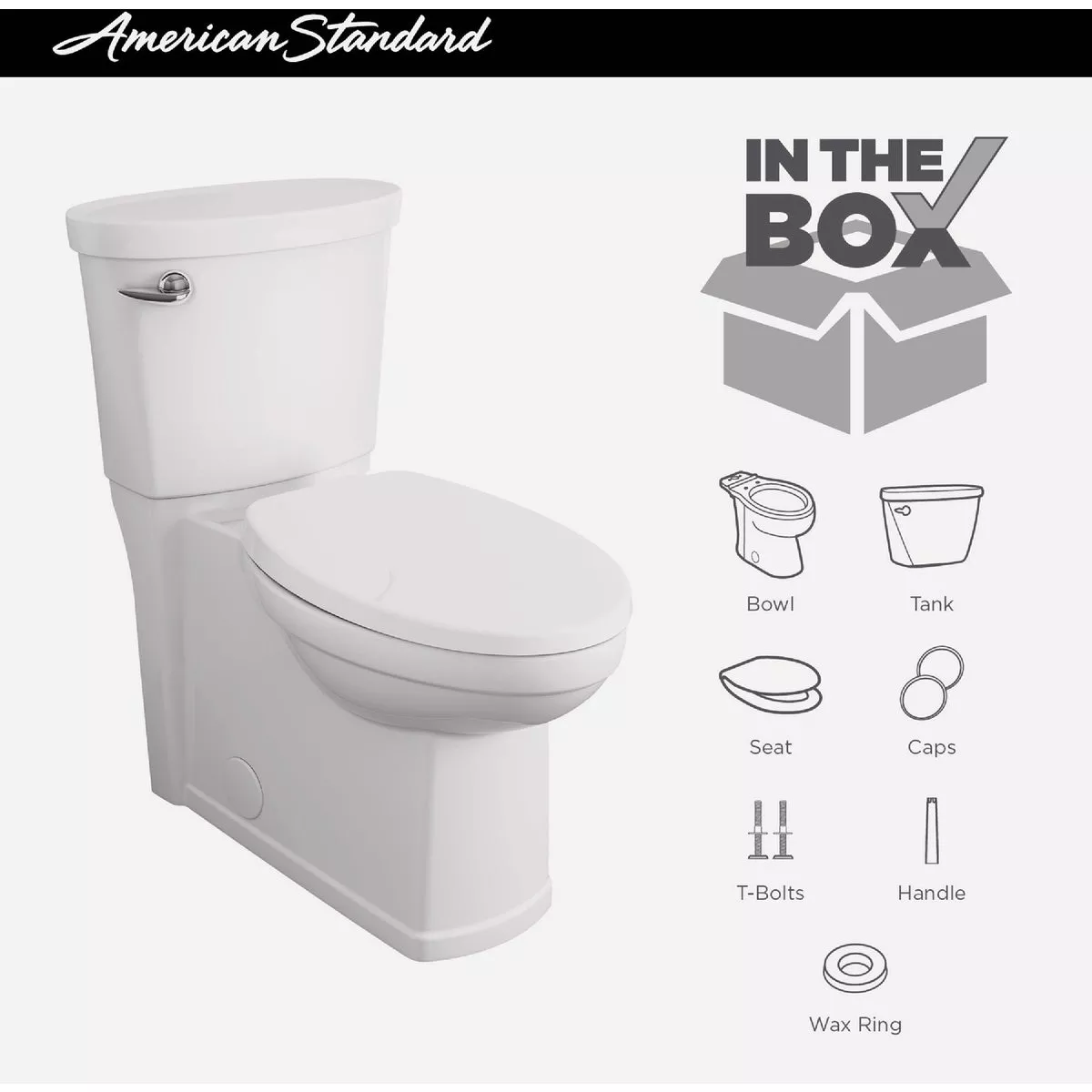 American Standard Cadet Decor White Chair Height Elongated Bowl 1.28 GPF Toilet - photo 6