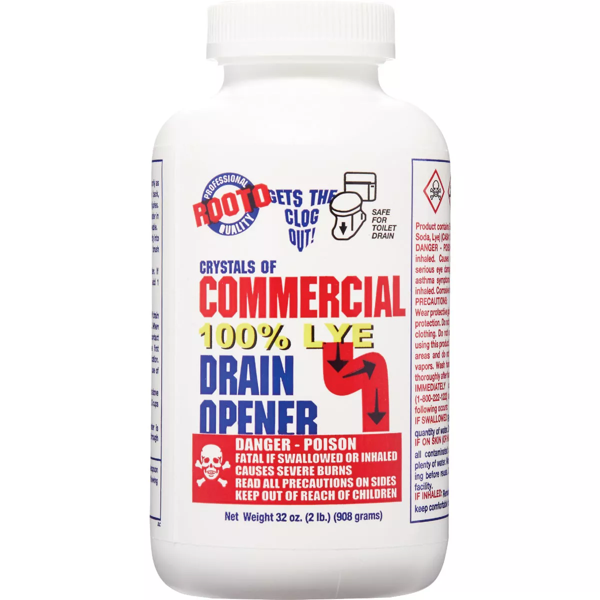 Rooto 2 Lb. Crystal Commercial Drain Cleaner - photo 2