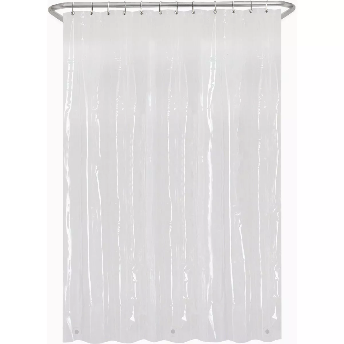 Zenith Zenna Home 70 In. x 72 In. Clear Medium Weight PEVA Shower Curtain Liner - photo 3