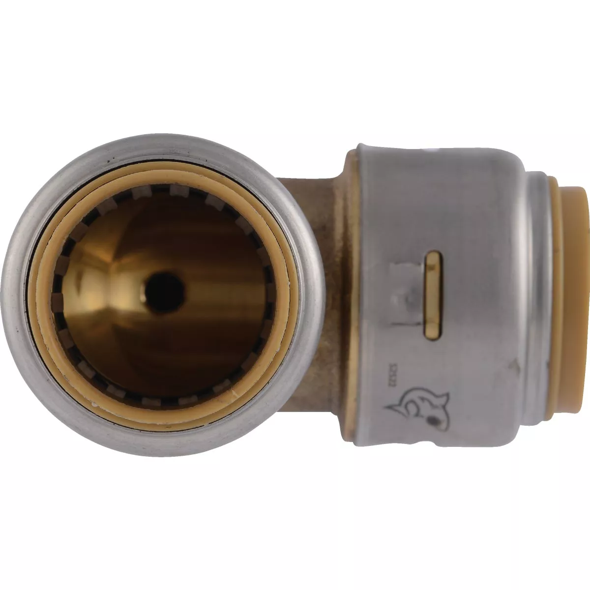 SharkBite 3/4 In x 3/4 In. 90 Deg. Push-to-Connect Brass Elbow with Drain - photo 3