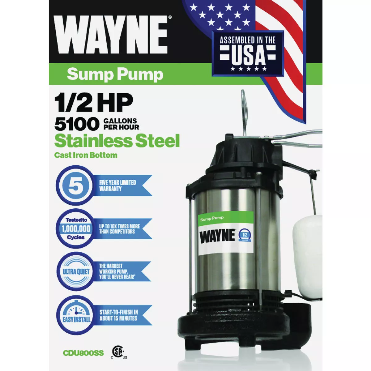 Wayne 1 2 Horsepower Sump Pump