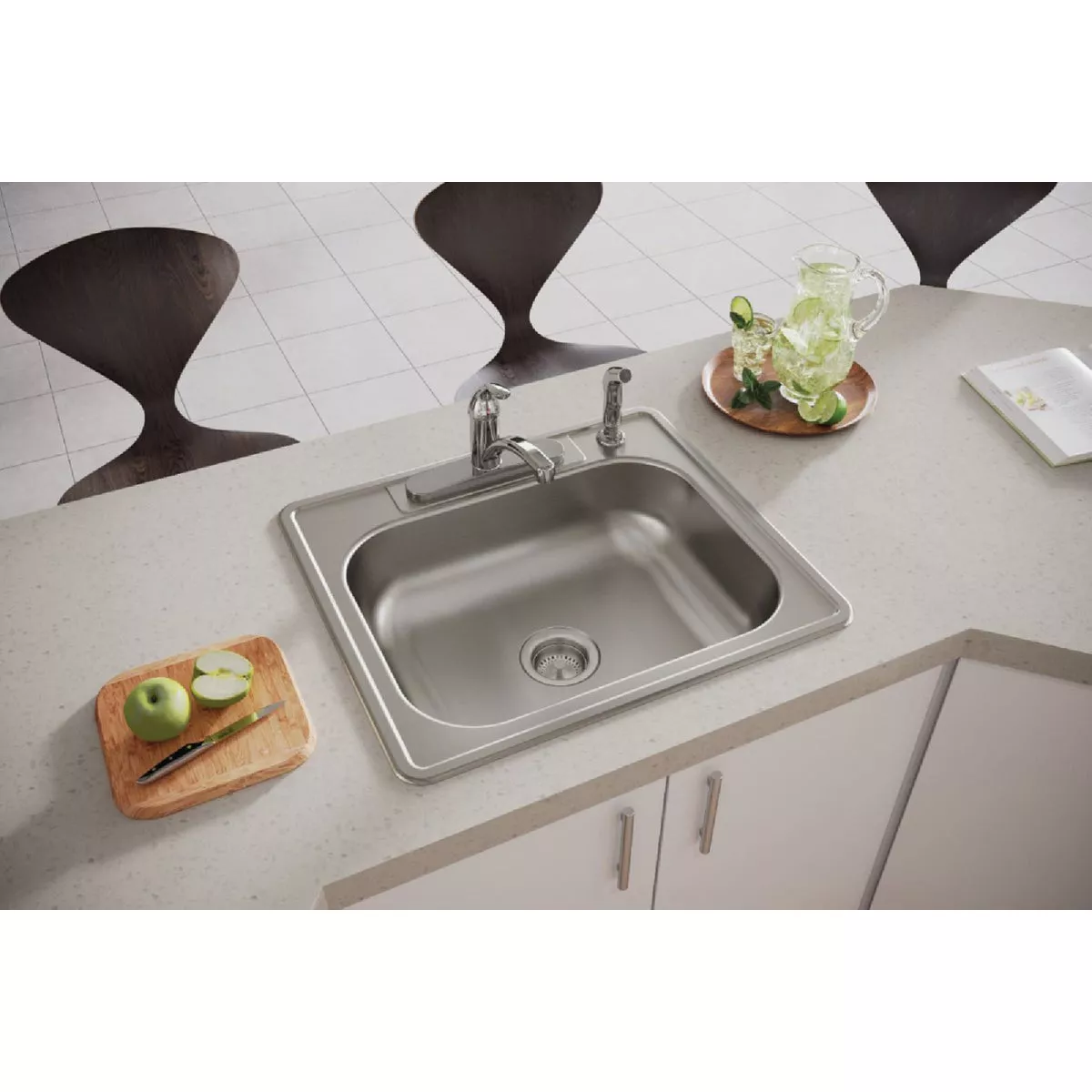 Elkay Dayton 25 In. x 22 In. x 6-9/16 In. Single Bowl Deep Kitchen Sink, Stainless Steel - photo 2