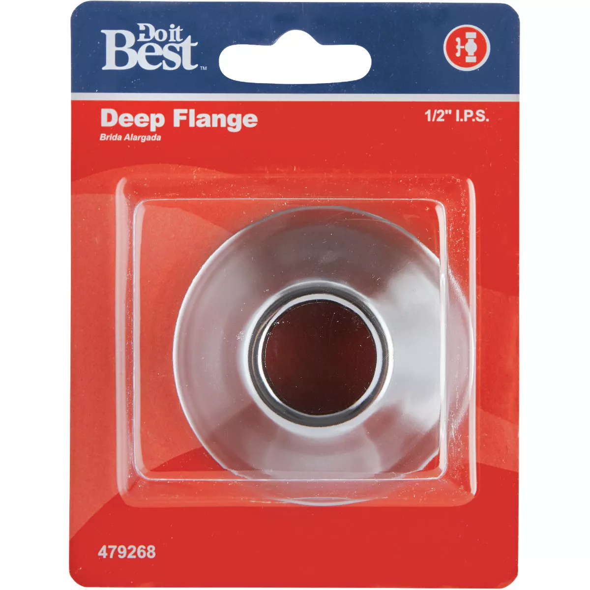 Do it Best 1/2 In. IPS Chrome Plated Metal Bell Flange - photo 2
