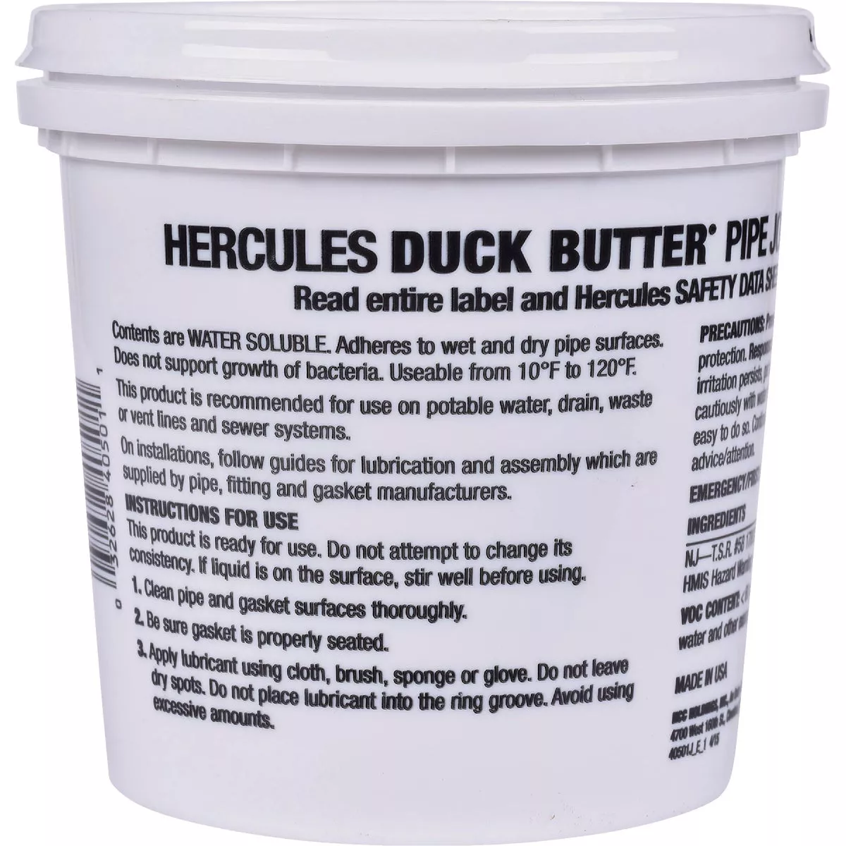 Oatey Hercules Duck Butter 23 Oz. Pipe Joint Lubricant - photo 2