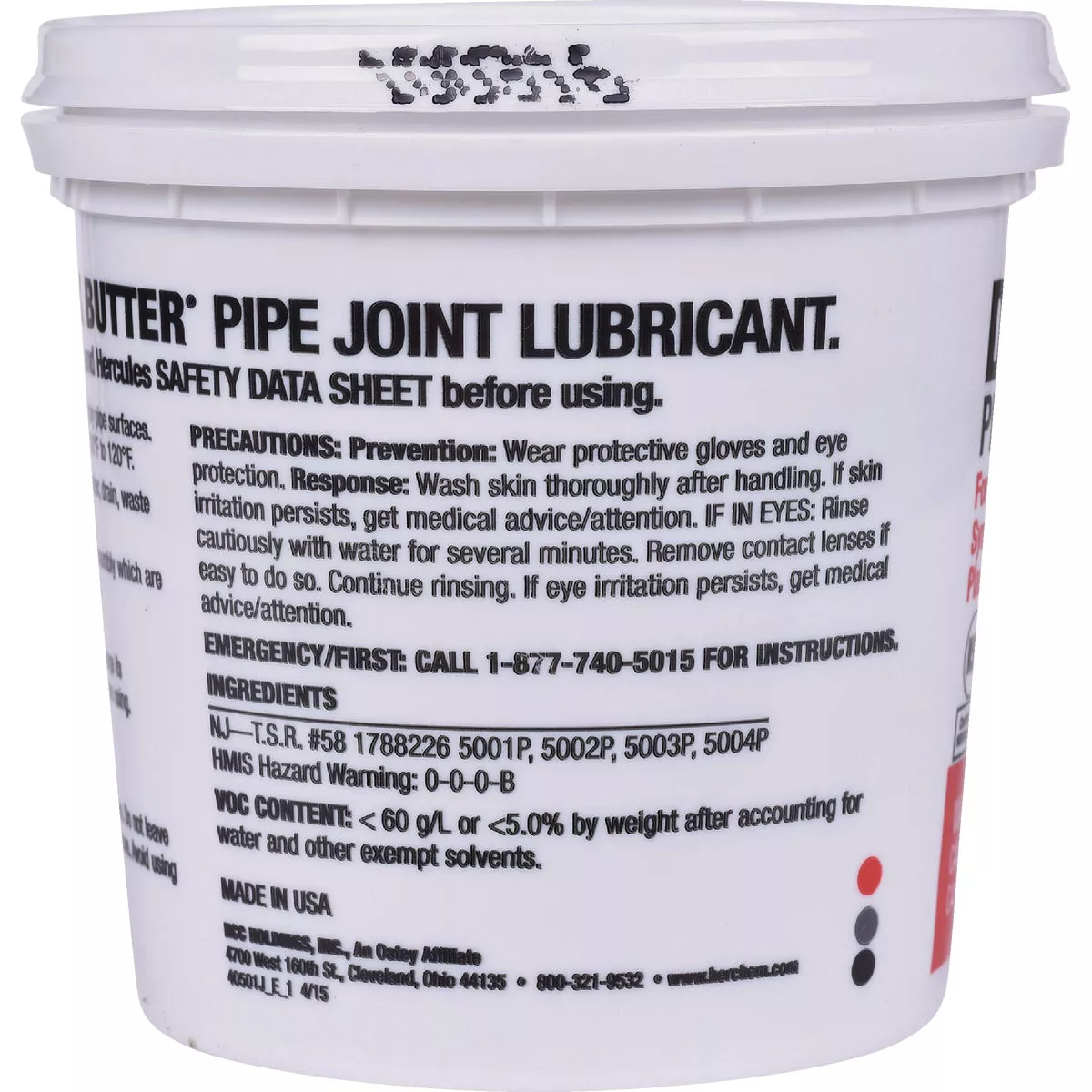Oatey Hercules Duck Butter 23 Oz. Pipe Joint Lubricant - photo 3