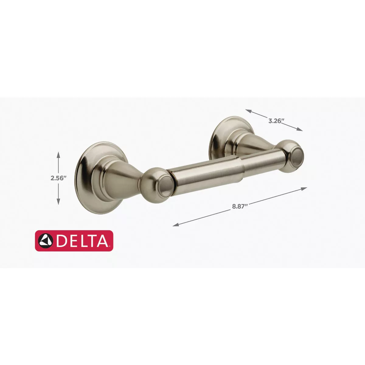 Delta Porter Brushed Nickel Toilet Paper Holder - photo 2