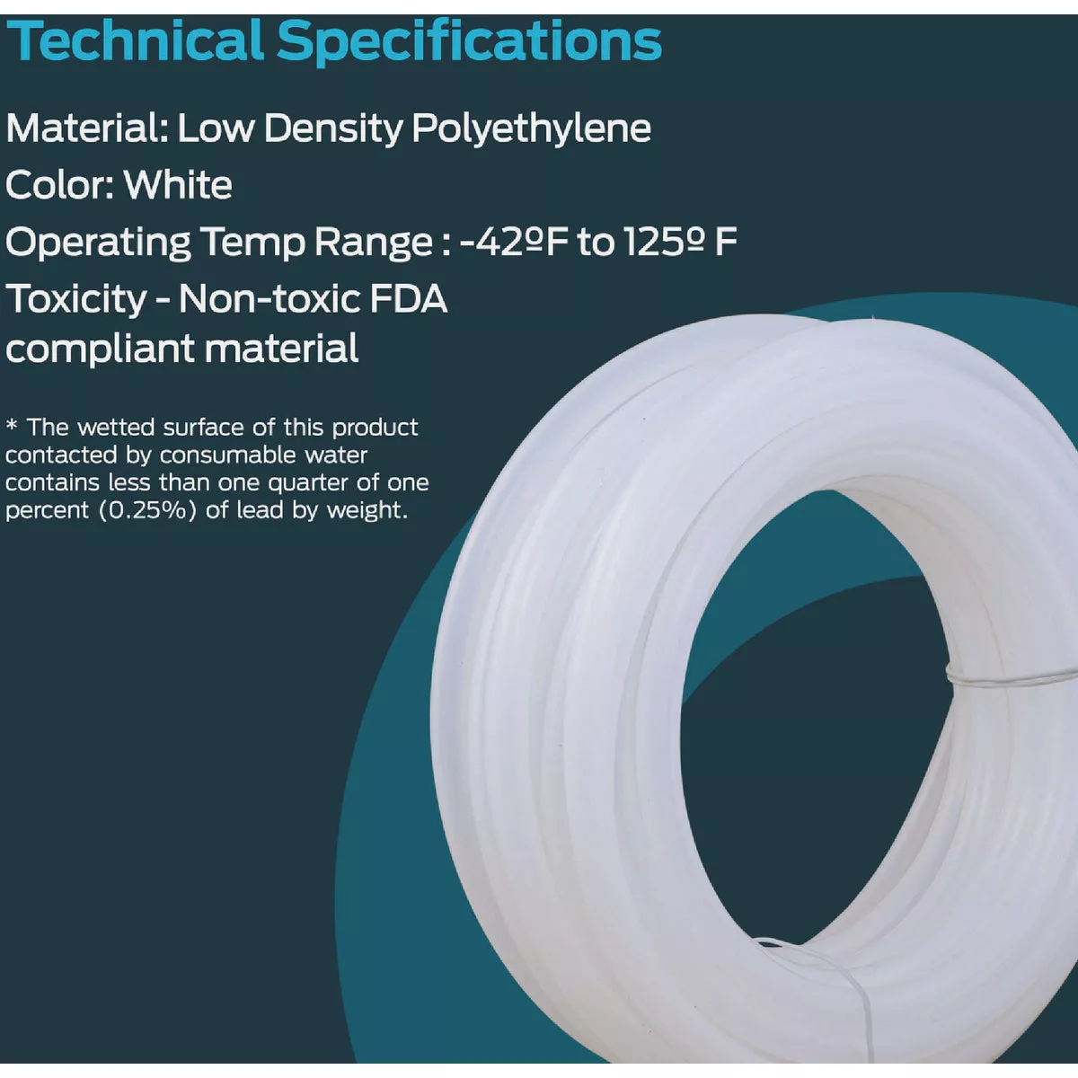 EZ-Flo 1/16 In. ID x 1/4 In. OD x 25 Ft. L. Polyethylene Tubing - photo 6
