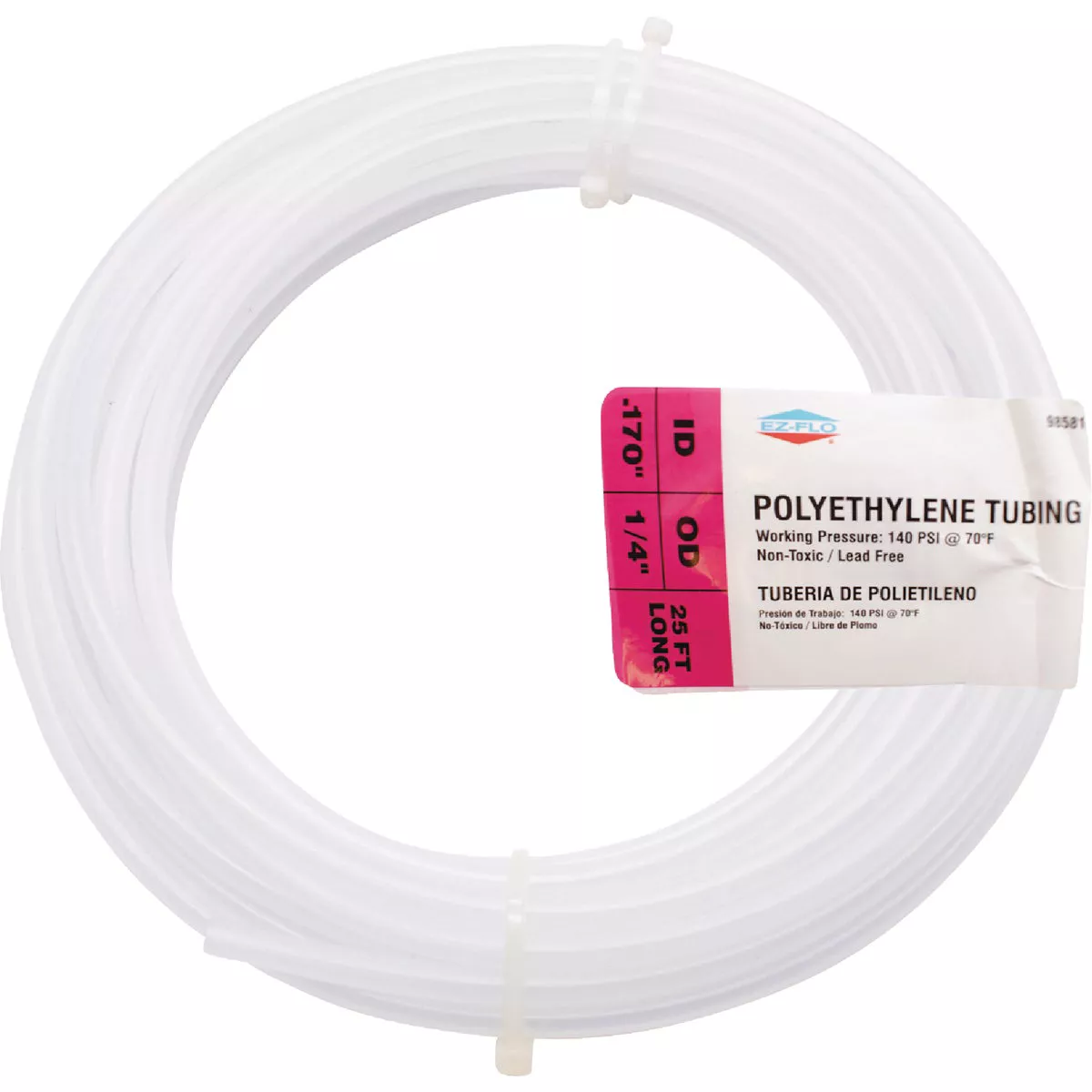 EZ-Flo 1/16 In. ID x 1/4 In. OD x 25 Ft. L. Polyethylene Tubing - photo 2