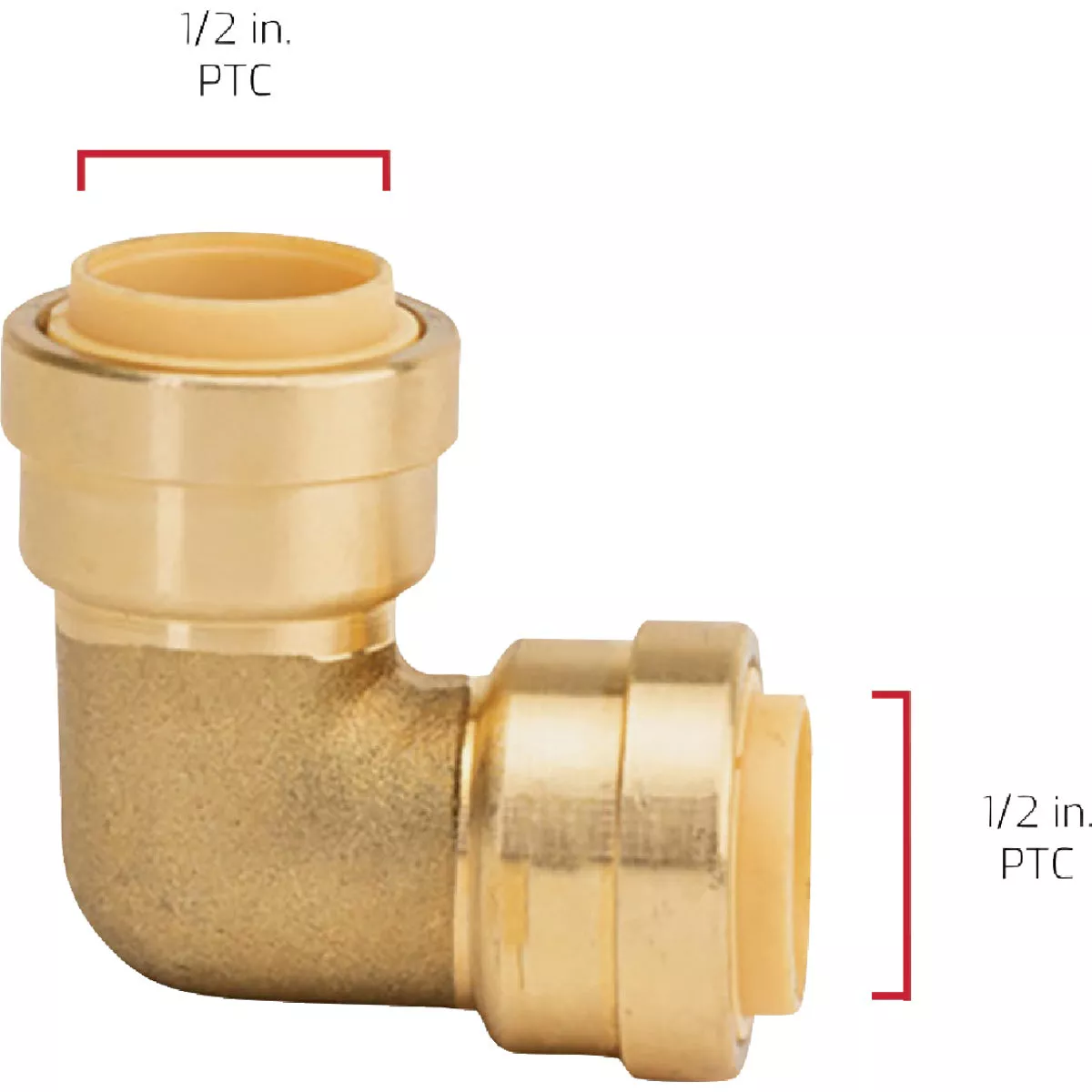 QuickFitting 1/2 In. x 1/2 In. Push-to-Connect Brass 90 Deg Elbow - photo 5