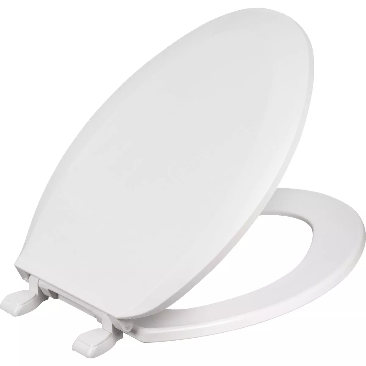 Centoco Elongated Closed Front White Plastic Standard Toilet Seat