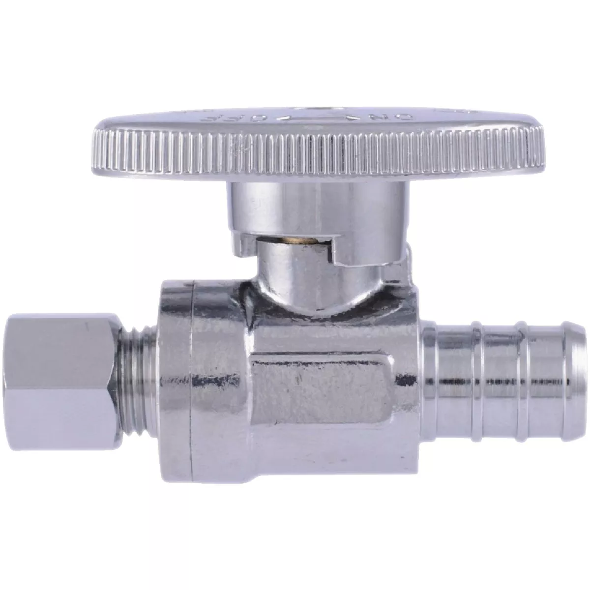 SharkBite 1/2 In. Barb x 1/4 In. Compression PEX-B Quarter Turn Stop Straight Valve - photo 4