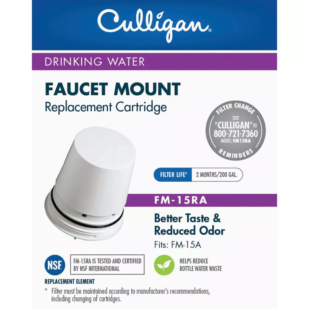 Culligan Faucet Mount Water 200 Gal. Filter Cartridge - photo 2