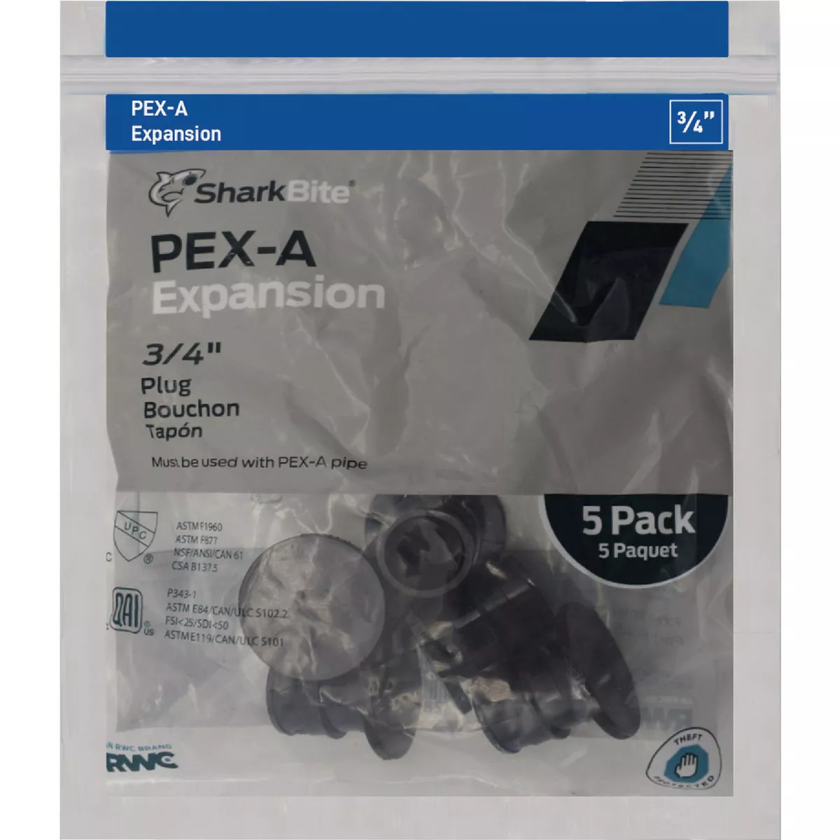 SharkBite 3/4 In. Poly PEX-A Plug (5-Pack) - photo 2