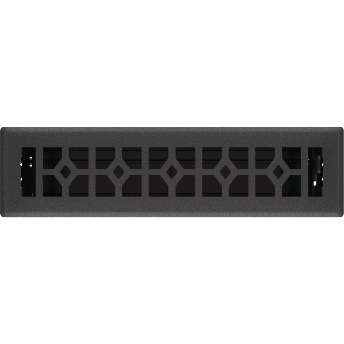 Imperial Templar 2-1/2 In. x 12 In. Black Iron Steel Floor Register