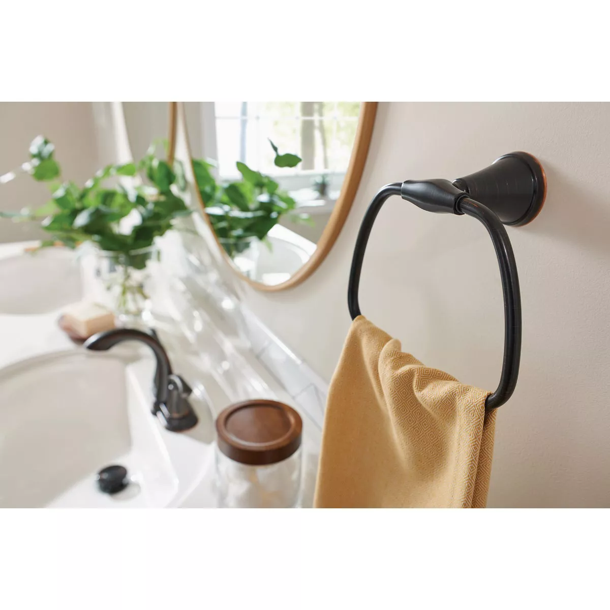 Moen Tiffin Towel Ring, Mediterranean Bronze - photo 3