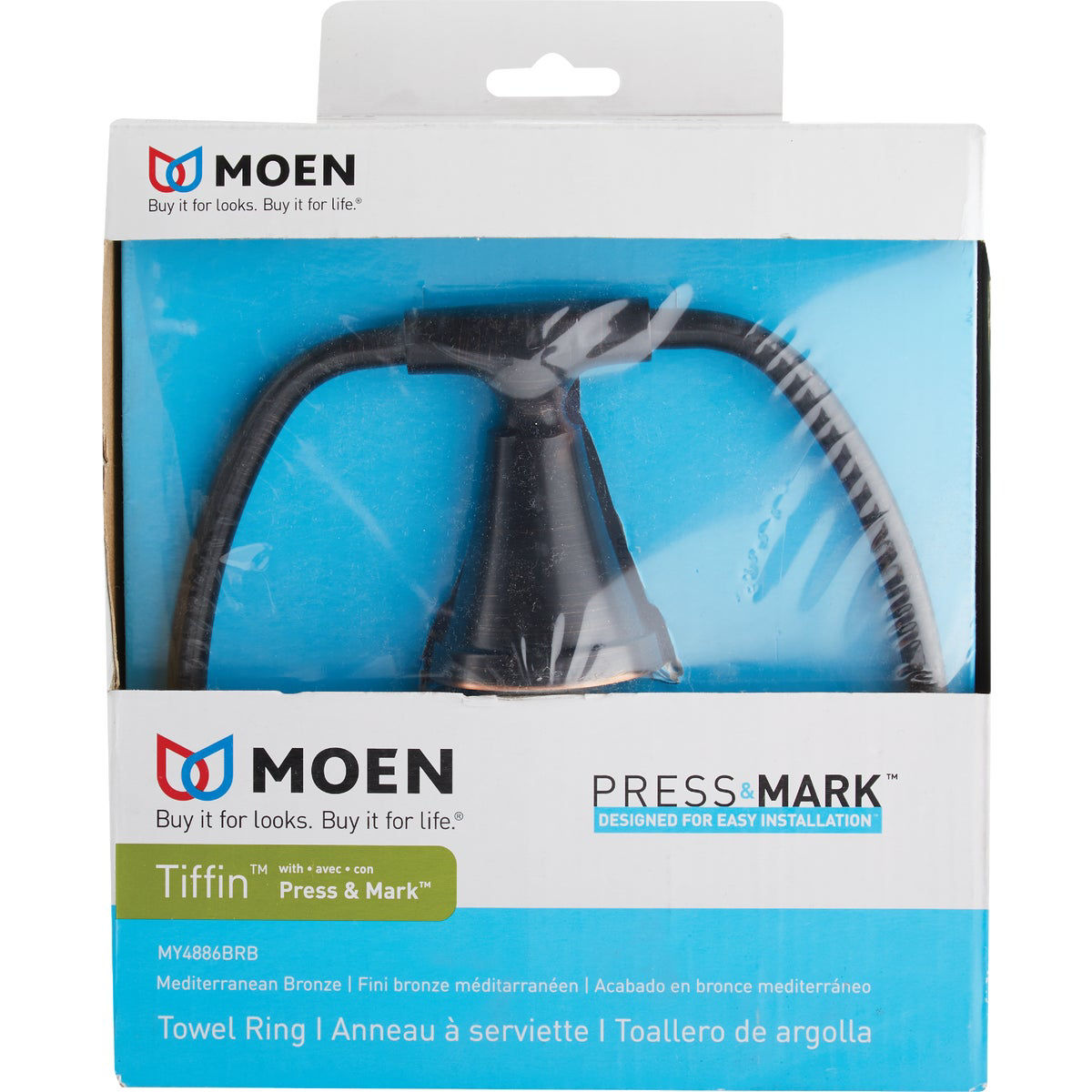 Moen Tiffin Toilettenpapierhalter – Schwenkbar, Brushed Bronze, Mediterranes Design