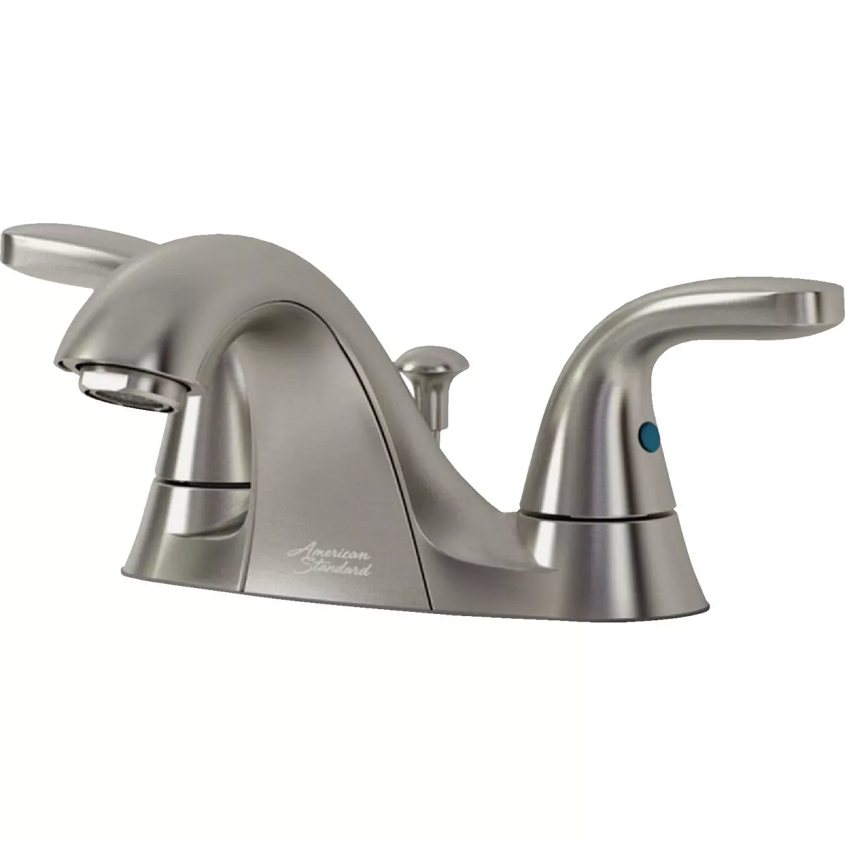 American Standard Cadet Brushed Nickel 2-Handle Lever 4 In. Centerset Bathroom Faucet with Pop-Up - photo 3