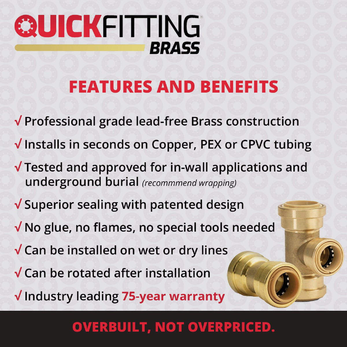 2 Pcs XFITTING Push Fit 1 Inch X 3/4 Inch Push Fit Coupling, Push Fit 1 Inch X 3 4 Inch Push Fit Coupling Push Fit Reducing Coupling 27 4 8 2xx
