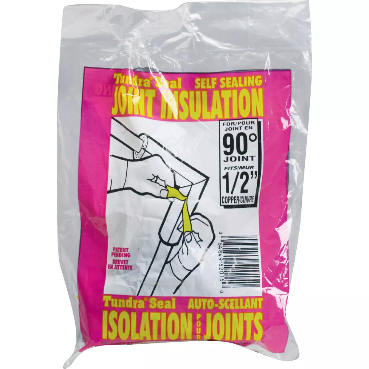Tundra 1/2 In. Wall Self-Sealing Elbow Polyethylene Pipe Insulation Wrap, 1/2 In. Fits Pipe Size 1/2 In. Copper - photo 2