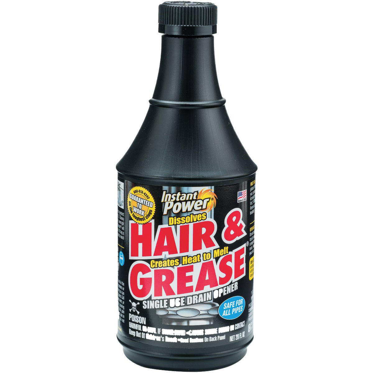 Instant Power Hair & Grease 20 Oz. Liquid Single Use Drain Opener Do