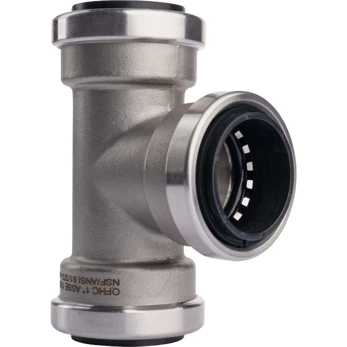 QuickFitting 1 In. x 1 In. x 1 In. Push-to-Connect Stainless Steel Tee - photo 4