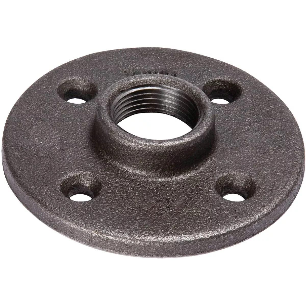 Streamline 3/4 In. x 3-3/8 In. Black Iron Floor Flange