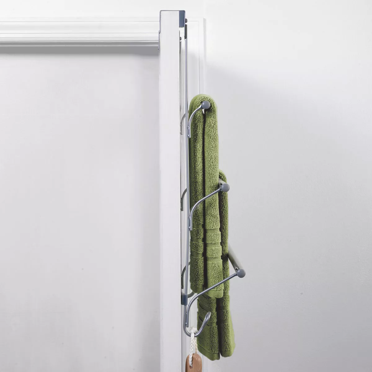 Zenna Home Satin Nickel 3 Tier Over-the-Door Towel Bar - photo 2