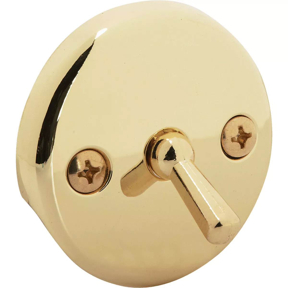 Do it Two-Hole Polished Brass Bath Drain Face Plate