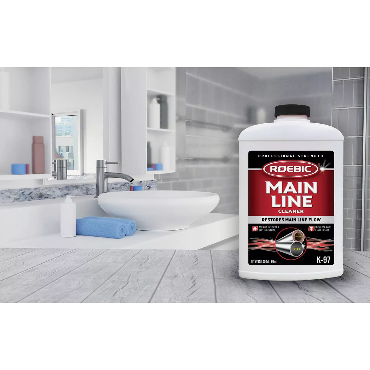 Roebic 32 Oz. Main Line Drain Cleaner - photo 2