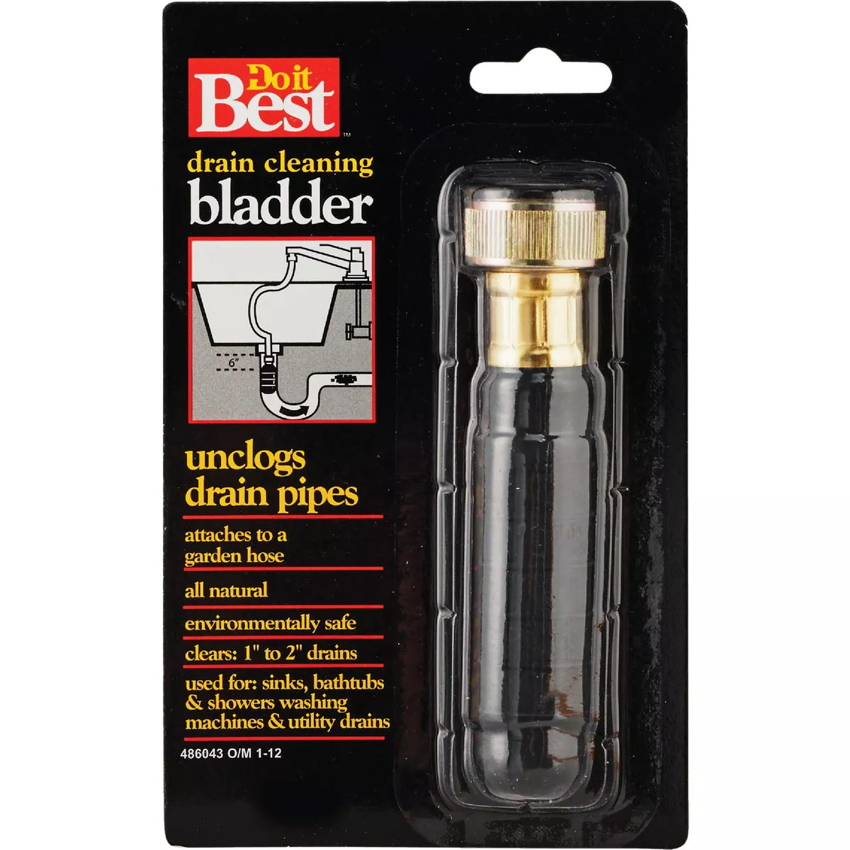 Do it Best 1" to 2" Water-Pressure Drain Opener - photo 2