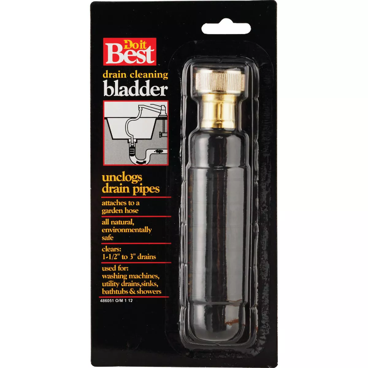 Do it Best 1-1/2" to 3" Water-Pressure Drain Opener - photo 2