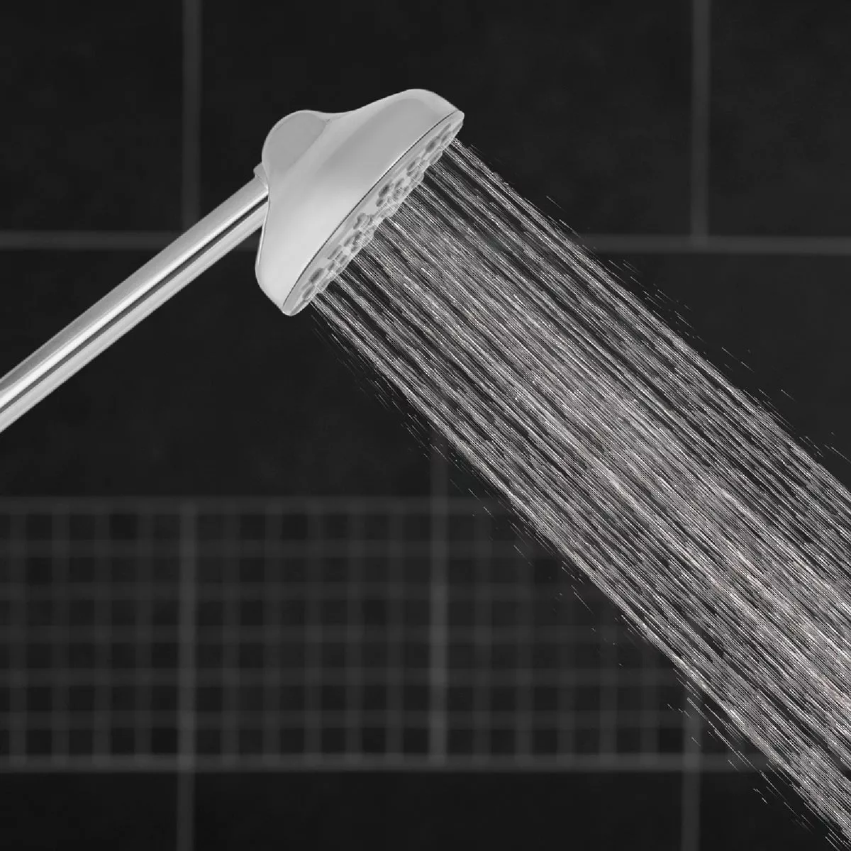 Waterpik RainFall+ Rain Shower 1-Spray 1.8 GPM Fixed Showerhead with Adjustable Arm, Chrome - photo 4