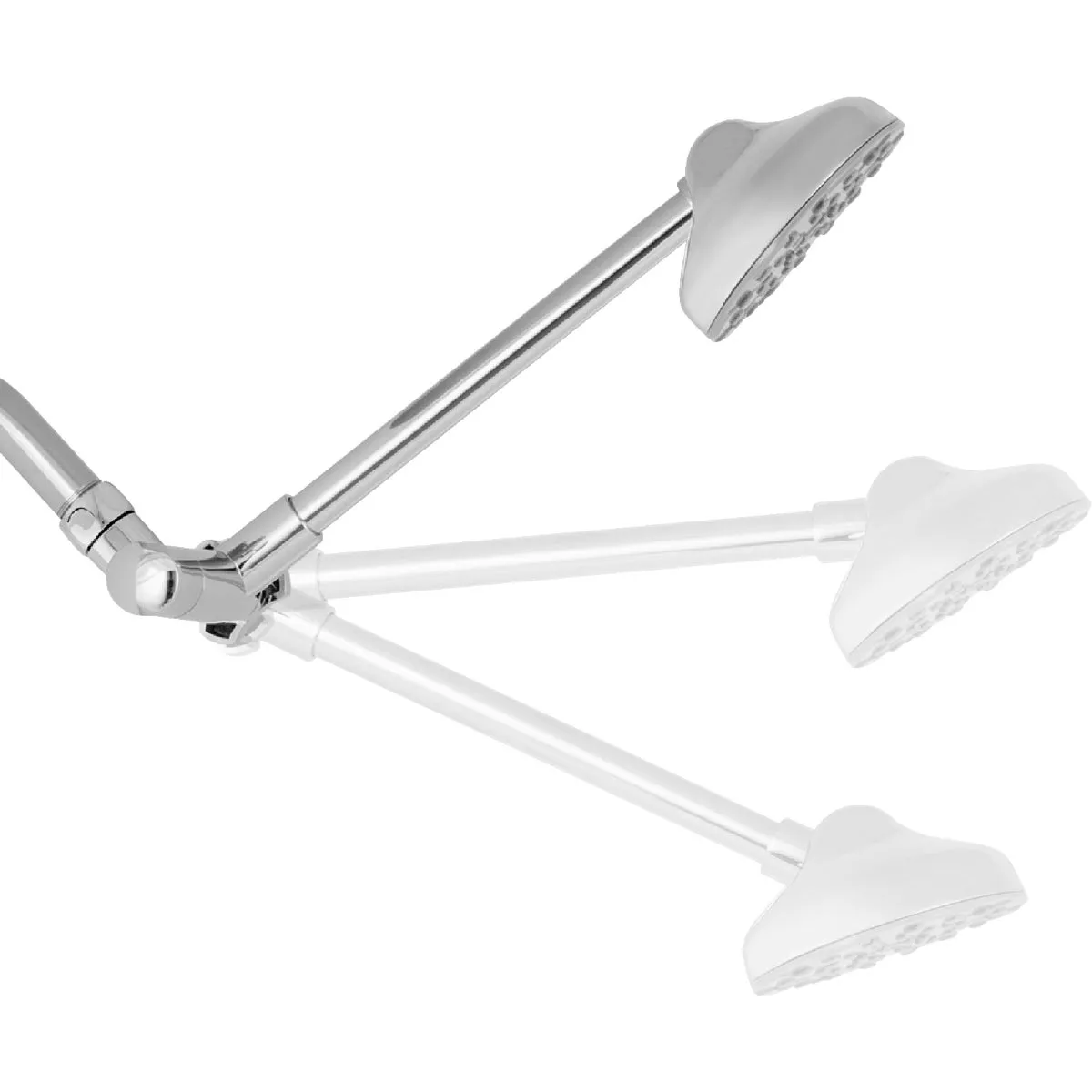 Waterpik RainFall+ Rain Shower 1-Spray 1.8 GPM Fixed Showerhead with Adjustable Arm, Chrome - photo 6