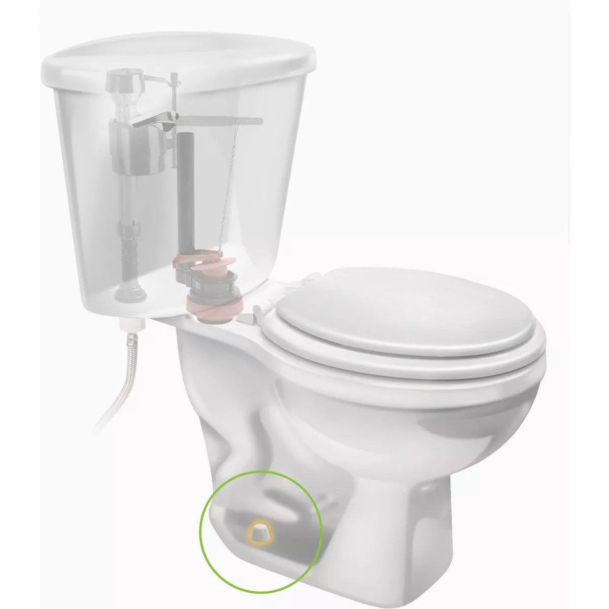 Fluidmaster Secure Cap White Plastic Screw-On Toilet Bolt Caps (2-Pack) - photo 4