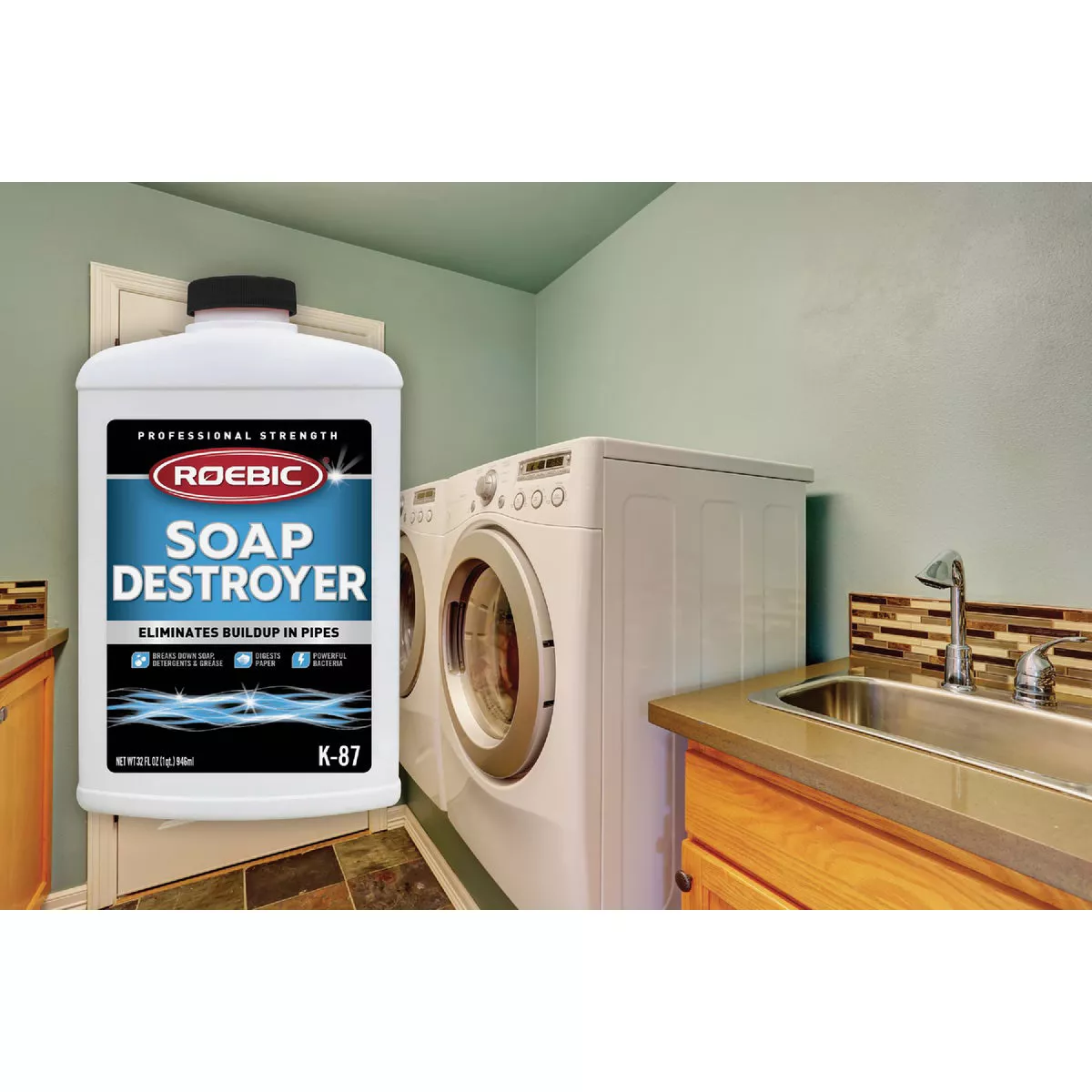 Roebic 32 Oz. Soap Destroyer Drain Opener & Cleaner - photo 2