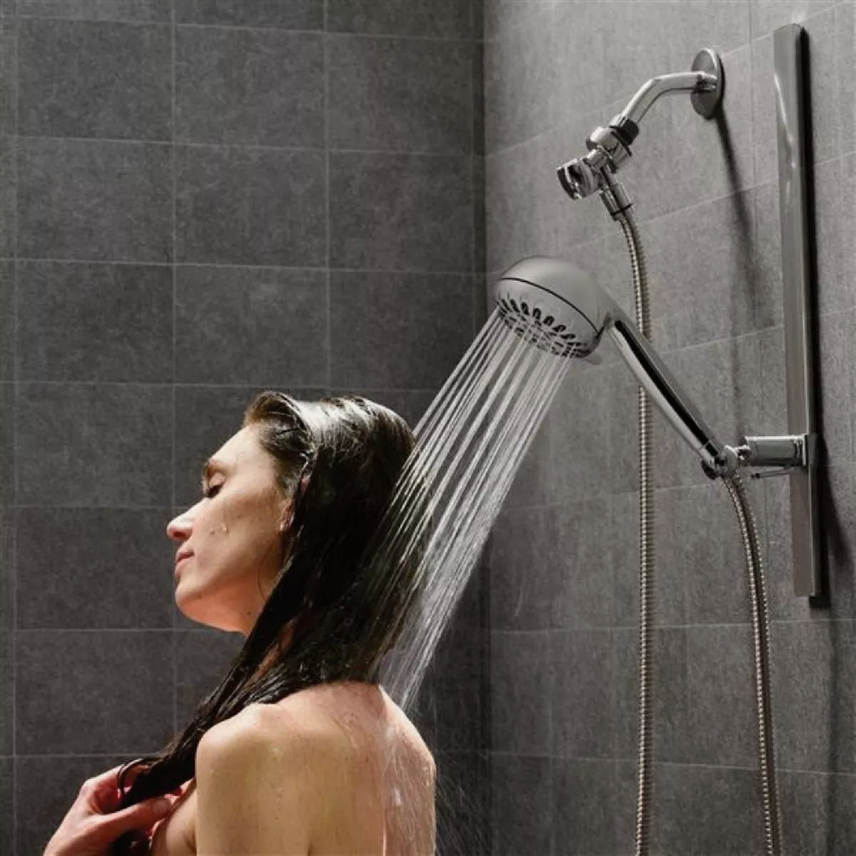 Waterpik PowerPulse 7-Spray Chrome Slide Rail Showerhead - photo 2