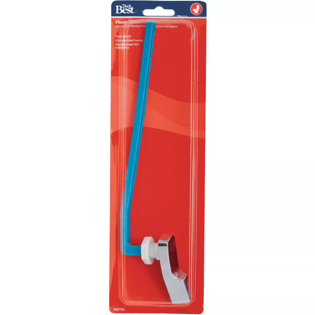 Do it Best Front-Mount Chrome Tank Lever with Plastic Arm For Mansfield Model No. 41 - photo 2