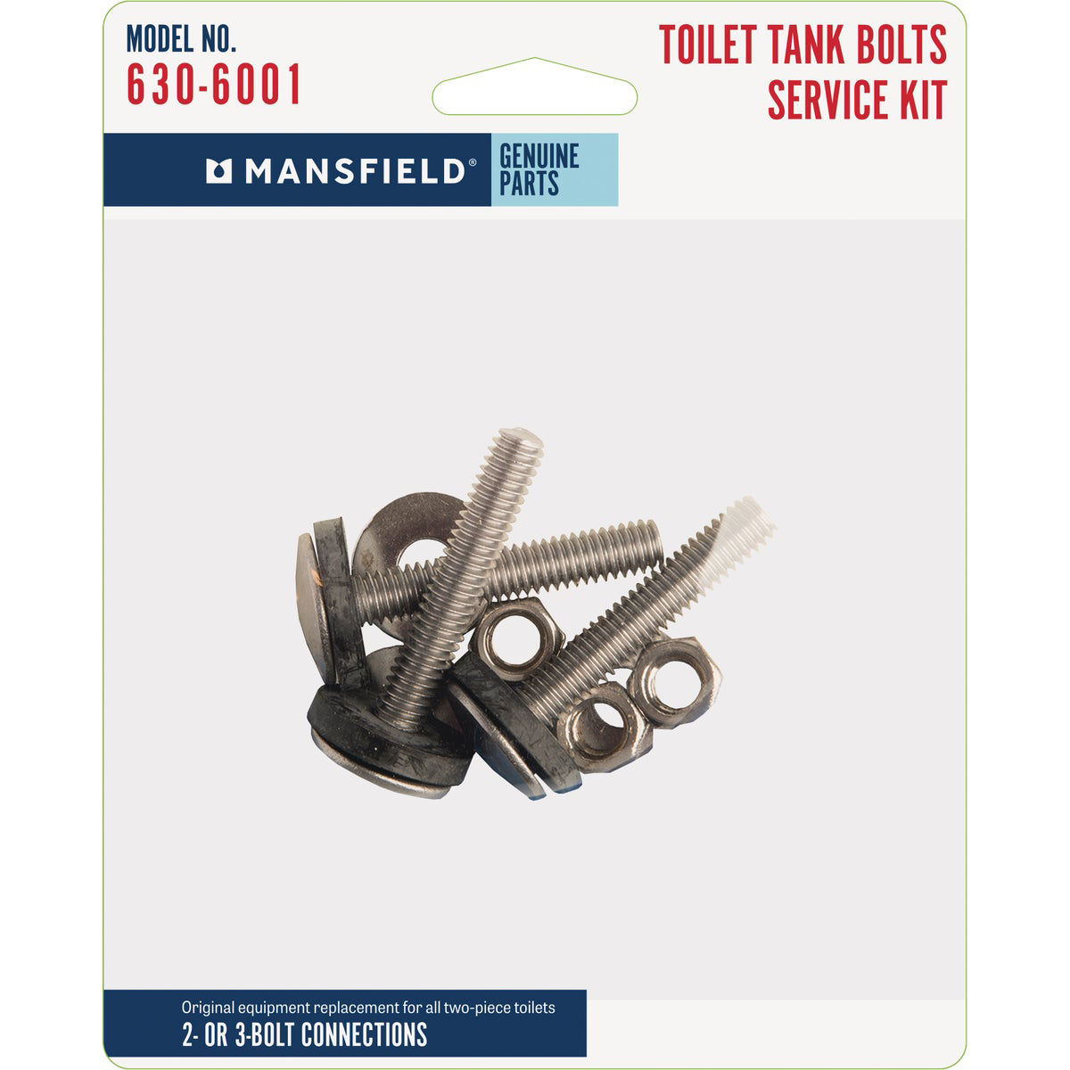 How to bolt down a Kohler tank with three bolts?